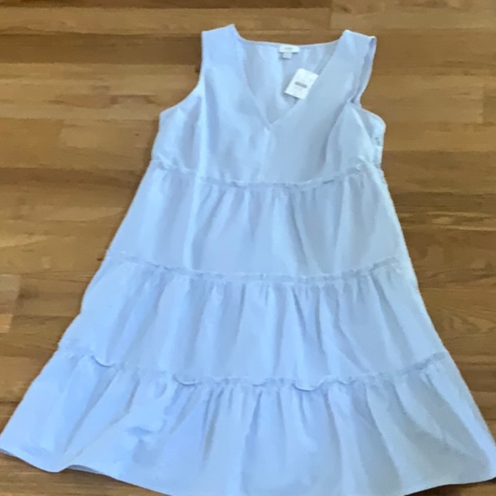 NWT Size 10 JCrew 100% Tiered Cotton Dress